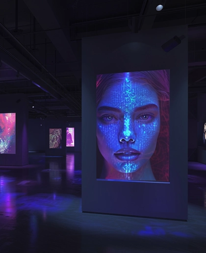 Interactive digital portraits