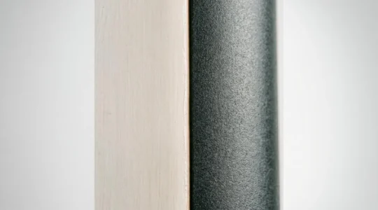 Close artistic comparison between hand-painted hyperrealistic portrait detail and high-resolution photograph showing subtle differences in texture and focus