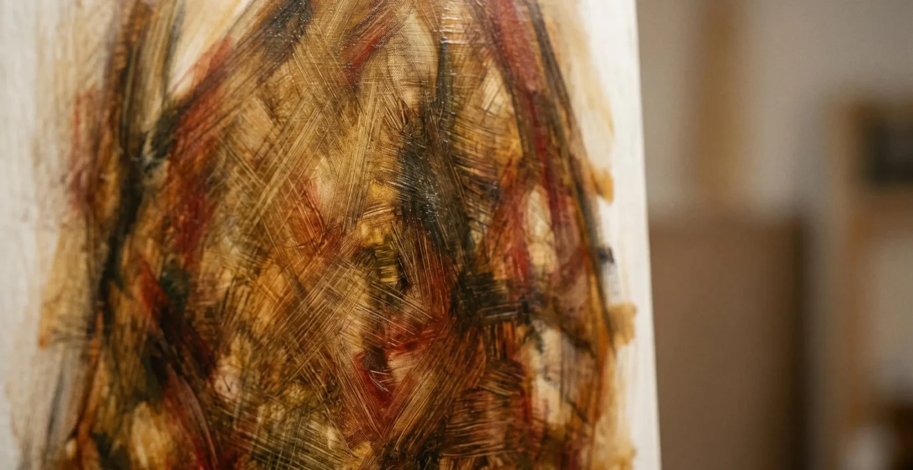 Close-up detail of an egg tempera painting showing the characteristic luminous glow and fine brushwork detail on a smooth gesso panel