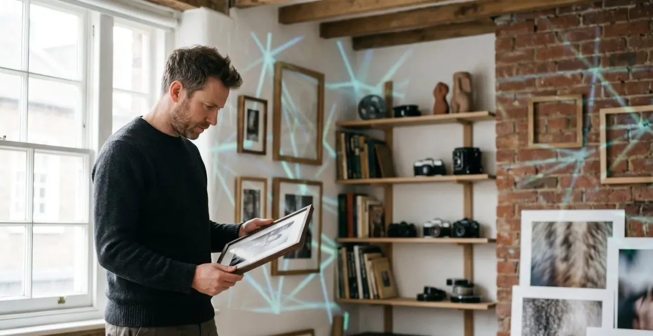 UK photographer working with digital technology and blockchain concepts in contemporary art environment